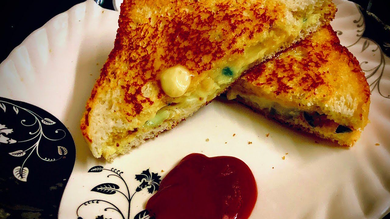 Aloo Cheese Toast Sandwich Masala Cheese Toast Sandwich Bombay