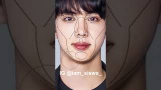 I tried the perfect face on Jin BTS✨worldwide handsome✨LOL