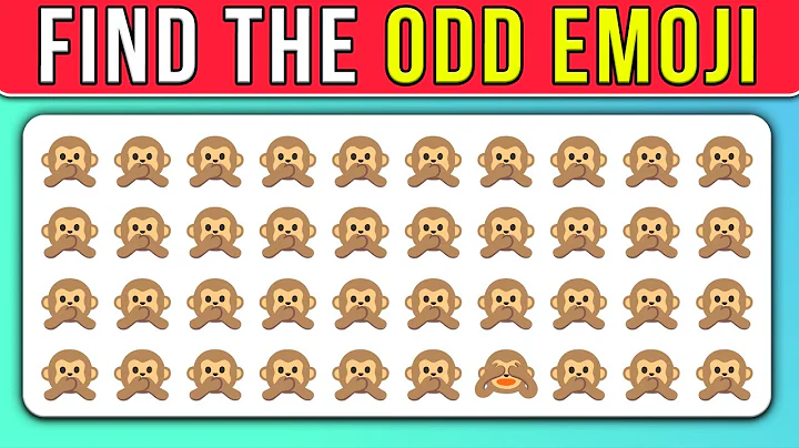 Find Odd Emoji Out Challenge - How Good is Your Brain Test
