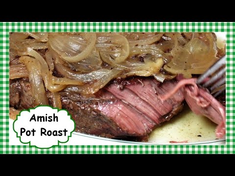 How to Make Amish Pot Roast ~ Slow Cooker Roast Beef Recipe