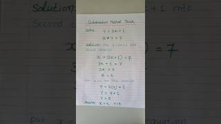 Substitution method Basics