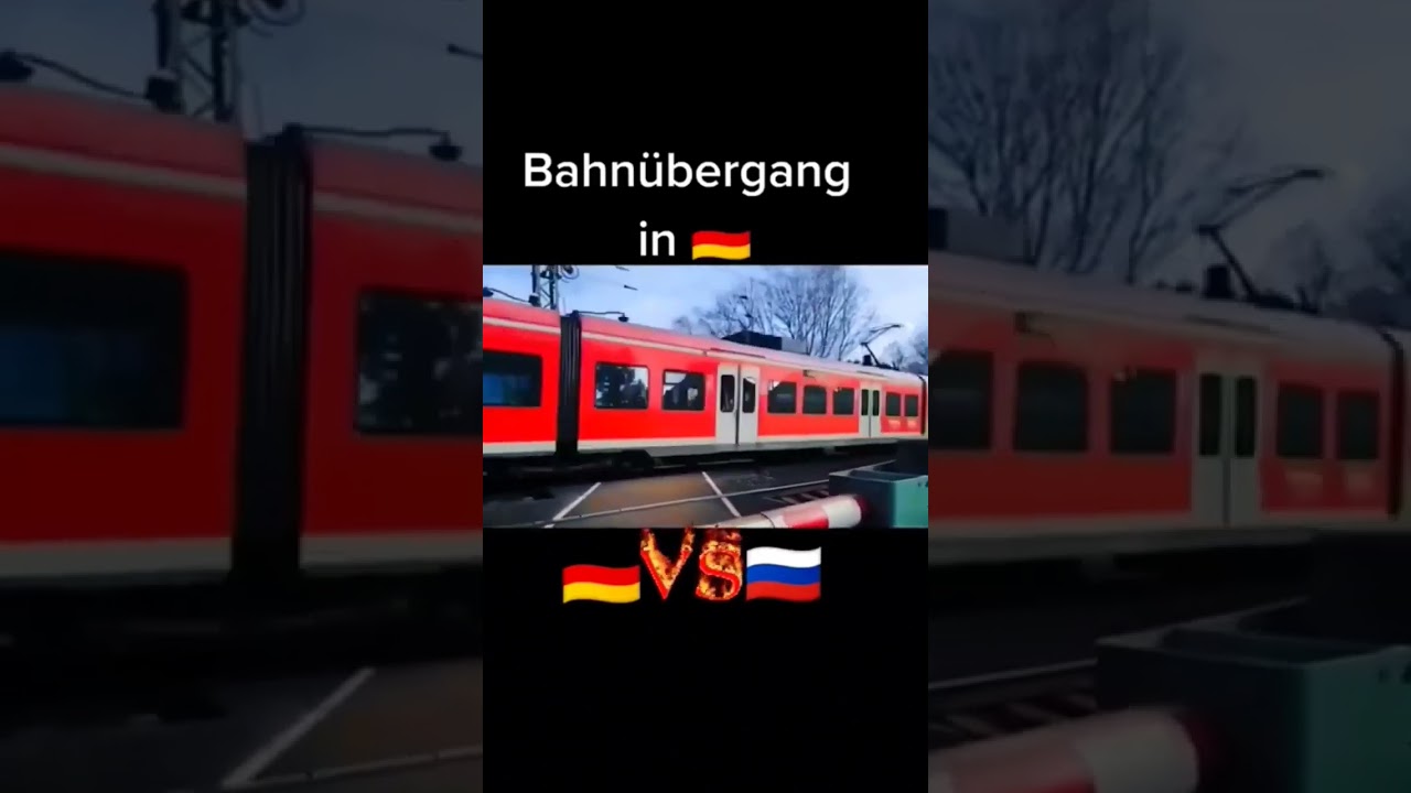 Bahnübergänge in Deutschland 🇩🇪 VS Russland 🇷🇺😆😆😂