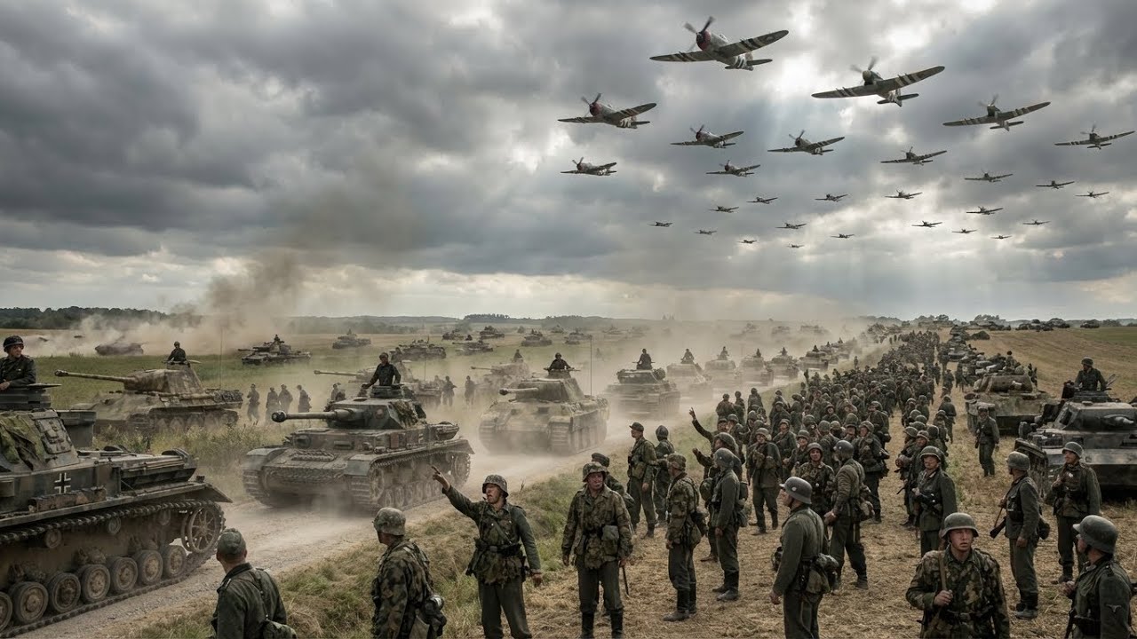 Немецкий генерал не мог поверить,как союзная авиация уничтожила его танки в день высадки в Нормандии