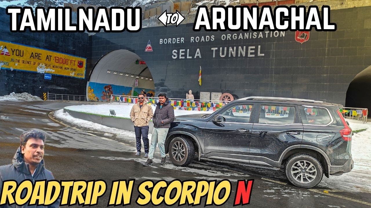 ❄️Snow-பனி Drive to Tawang via Sela Pass in Scorpio N | Dirang Arunachal Pradesh | Tamil Travel Vlog