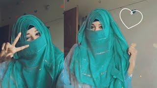 Summer easy hijab or niqab tutorial ||Hijabi's Freedom