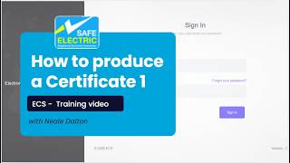 Full How to produce a Certificate 1 - ECS Training News
