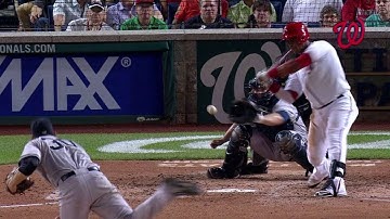 NYY@WSH: Escobar grounds RBI single up the middle