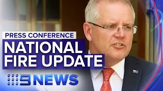 Scott Morrison update on Australia's bushfires | Nine News Australia