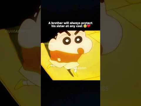 A brother always protect his sister#viralshorts#shinchan