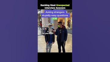 Ranking Most Unexpected Interview Answers🫨