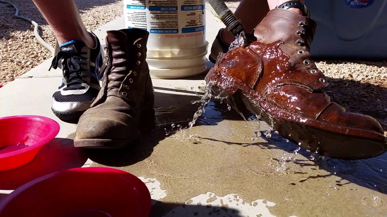 cleaning red wing iron rangers
