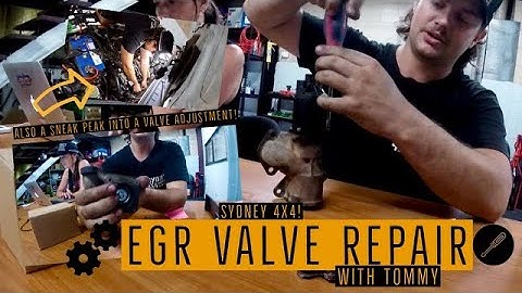 EGR VALVE/ SOLENOID REPAIR & SNEAK PEAK INTO A VALVE ADJUSTMENT TO COME! (P0401 & P0403 4JJ1)