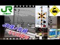 JR篠ノ井線ななめ踏切Railway crossing　JR-Shinonoi line(Nagano japan)