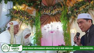Syair pengantin diacara akad nikah muhammad hidayatullah dan nur amaliah