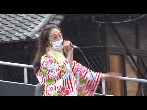 2021. 12.25　笠寺いちり　笠寺演舞　Live at　笠寺観音境内　MC、歌い手動画。「名古屋をうたえば」