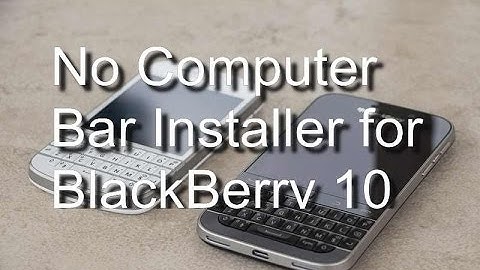 How to install BAR Files without PC.