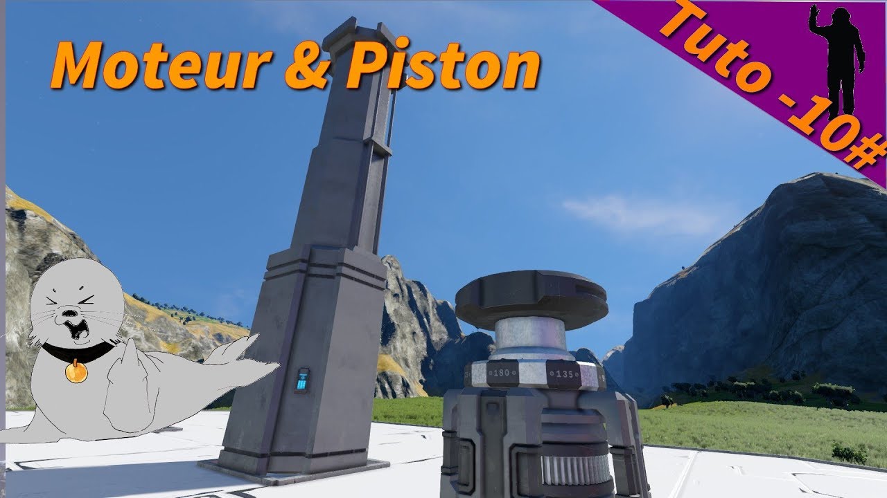 📡 SPACE ENGINEERS BETA | Tutoriel -10# | Moteur & Piston [2018] - YouTube