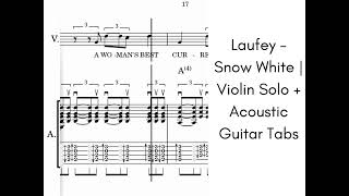 Laufey - Snow White | Violin solo + Acoustic Guitar