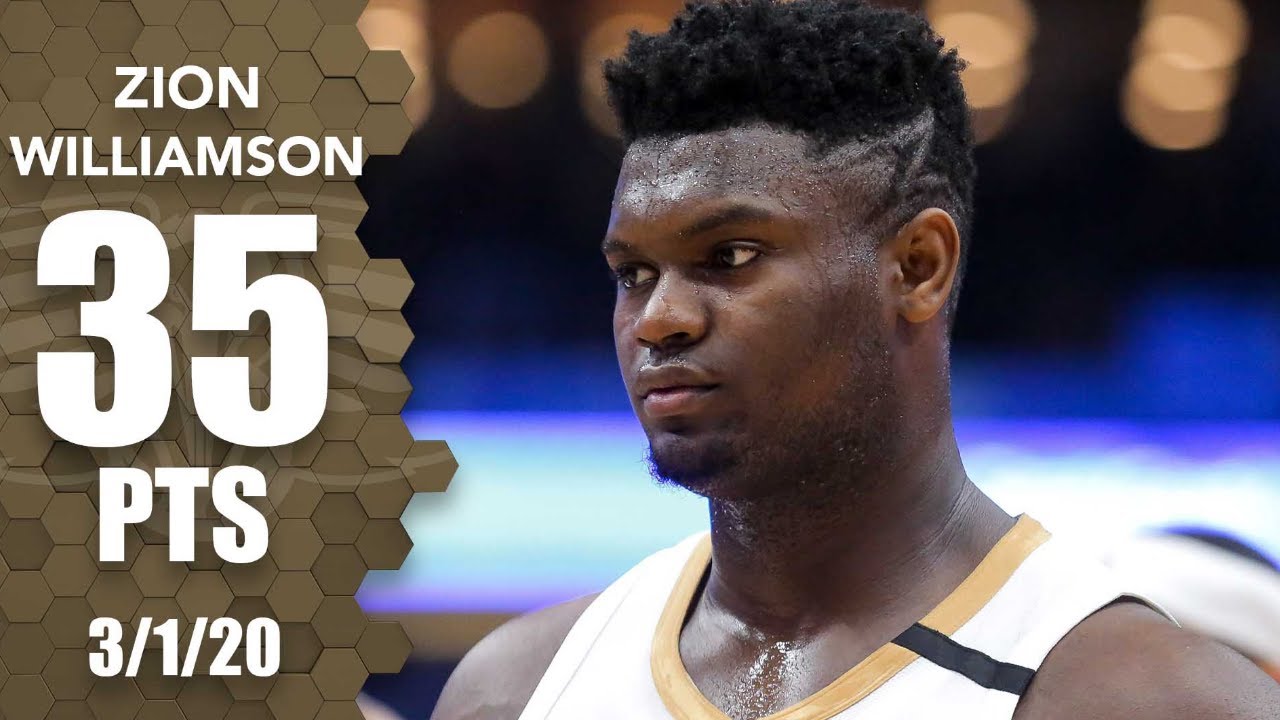 Zion Williamson scores career high 35 points in Lakers vs Pelicans  2019 20 NBA Highlights