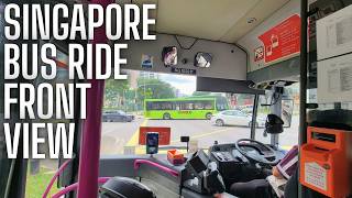Little India Bus Arrival Singapore City Transport Journey Footage screenshot 4