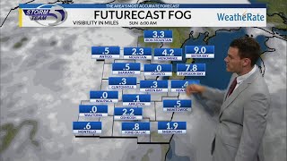Information Dense fog possible early Sunday morning Guide