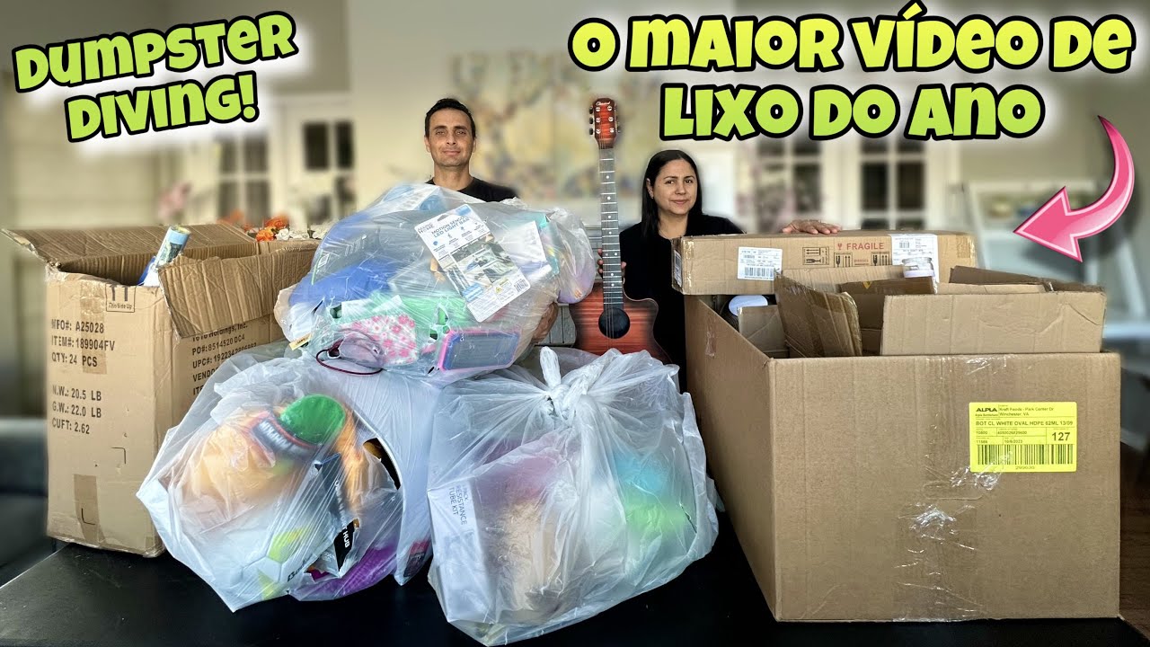 Dumpster diving - O maior video de lixo do ano!
