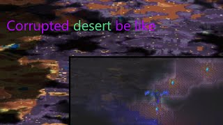 Cleansowanie corrupted deserta w terrari boli.