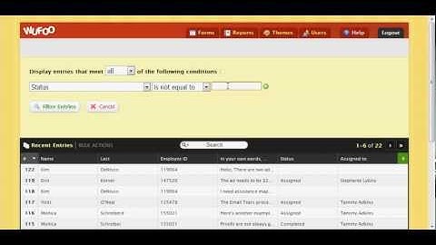 How to filter out completed entries in Wufoo