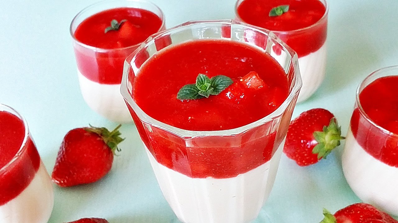 Rezept: Quarkmousse mit frischen Erdbeeren / erfrischend sommerliches ...
