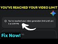 AI Video Generator Limit 2026 | Gemini Video Generation Limit | Usage Limit Fix