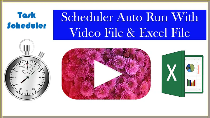 How to Schedule A Video & Excel File Run With Windows #Task_Scheduler || Modern Tips And Tricks ||