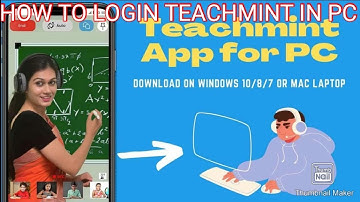 How to login teachmint in pc