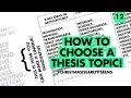 How to decide a thesis topic in Architecture!