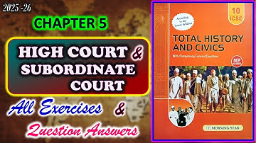 The High Courts and Subordinate Court | Class 10 Civics Chapter 5 | All Answers | 2025-26