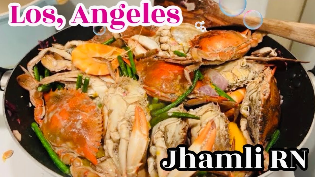 FRESH CRABS IN LOS ANGELES CALIFORNIA / Island Pacific Market / JHAMLI