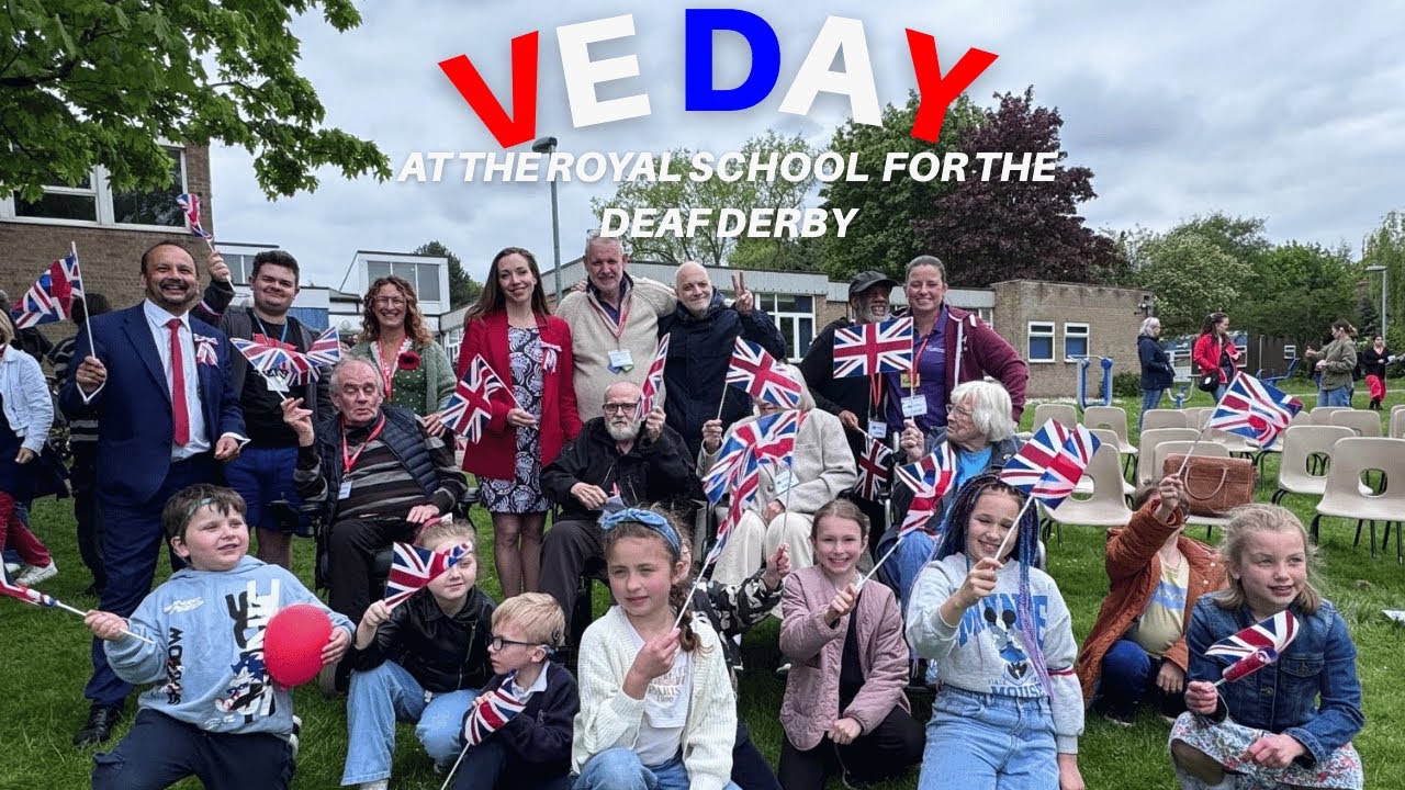 Performance by British Sign Language choir performance for VE Day | Royal School for the Deaf Derby