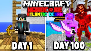 I Survived 100 Days of Hardcore Minecraft in the Atlantic Ocean.. Here&#39;s What Happened..