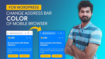 Change Mobile Browser Address Bar Color of Your WordPress Website or Blog | #wordpress