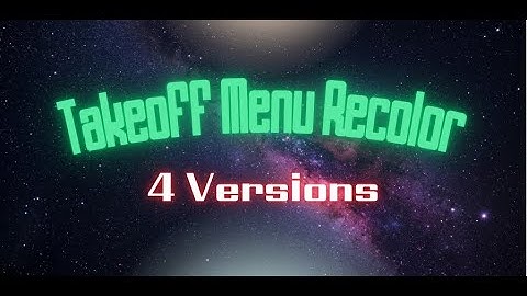 Takeoff Menu Recolor  | Starfield MOD Showcase