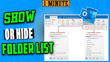 How to show or hide folder list view in Outlook (2025)