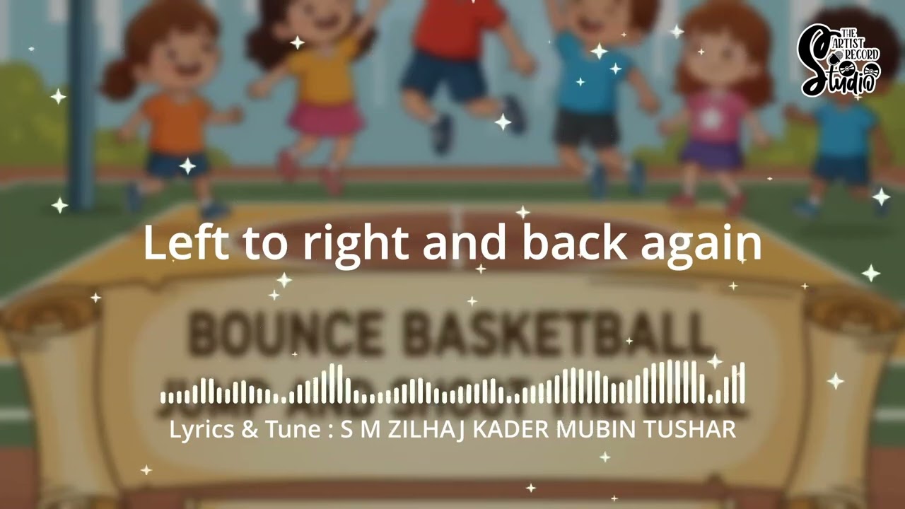 Bounce Basketball Jump and Shoot the Ball Kids Nursery Rhyme Play Hoops Basketball Time