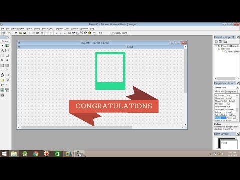 How to add png image to visual basic/vb6 form? Easy steps in 3 mins!