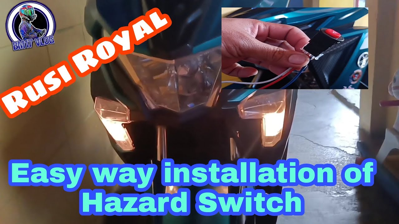 Hazard Light Installation / Rusi Royal / DIY / BM17 vlog