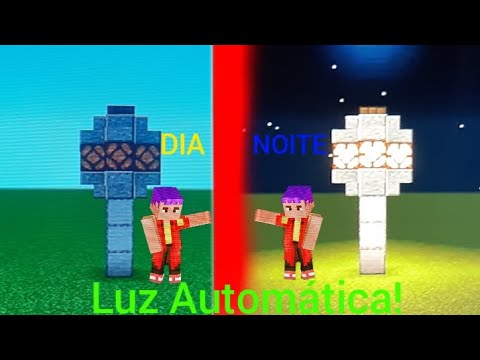 Como fazer uma luz automática no minecraft em 1 minuto! - YouTube