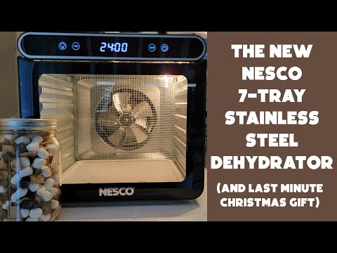 Nesco's New Quiet Stainless Steel Dehydrator Last-Minute Gift Idea with Dehydrated Marshmallows