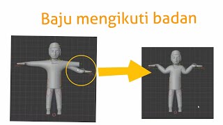 setting agar baju mengikuti badan di blender screenshot 5