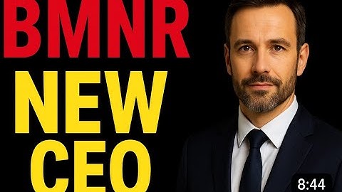 BMNR Stock: New CEO Revealed — The REAL Reason Bitmine Chose Him