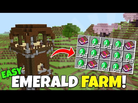 NEW EMERALD FARM Tutorial! Better Than Raid Farms? 3,800/Hour! Minecraft Bedrock (MCPE Xbox PS5 PC)