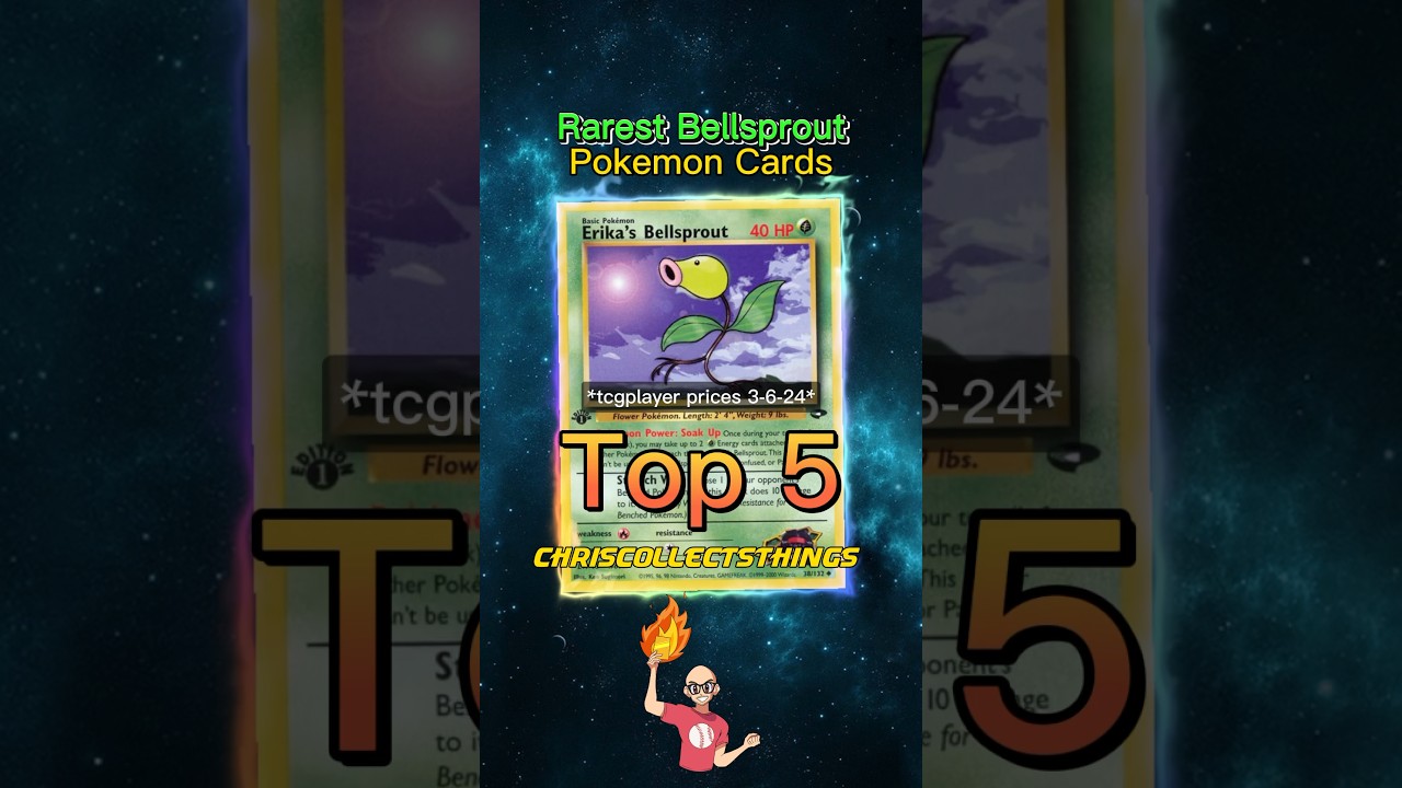 Top 5 RAREST Bellsprout Pokémon Cards 🌱 