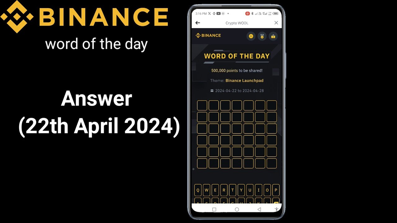 Binance Word of the Day Answer (22th April 2024)